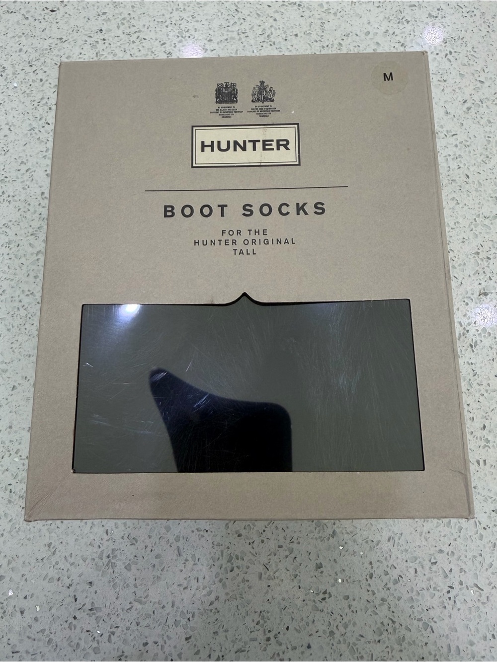 Hunter Women’s Boot Socks - Black - Faux Fur -Medium